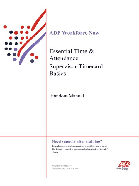 Trainingfees will be debited from your payroll account. . Adp workforce now training manual 2020 pdf